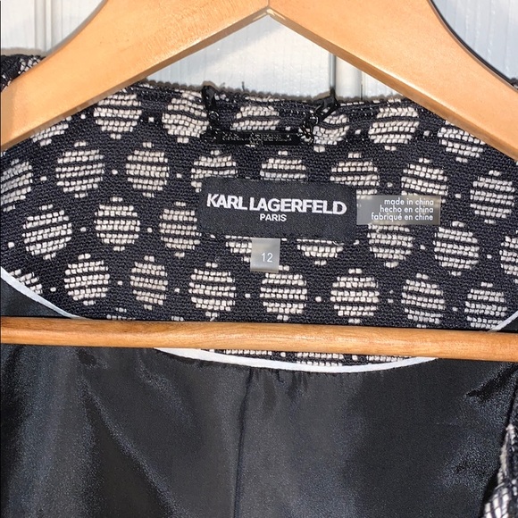 Karl Lagerfeld Tweed Jacket, size 12 - Picture 3 of 5